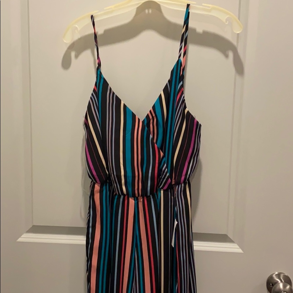 Brand new Charlotte Russe rainbow jumpsuit